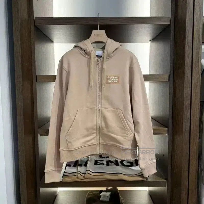 Burberry Burberry Khaki Cotton Logo Hoodie for Women. Size M / US 6-8 / IT 42-44 - 3 Thumbnail