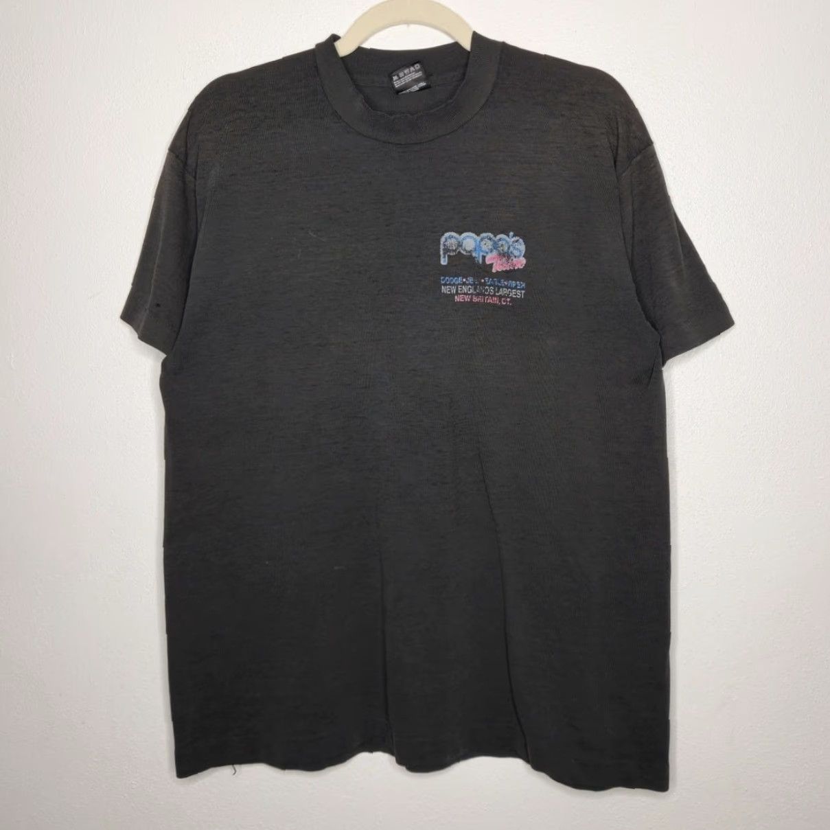 Fruit Of The Loom VINTAGE Burnout Worn Distressed Jeep Dodge Eagle Viper Car Dealership Black Shir Unisex Adults L Black Shirt 90s Grunge Car Theme Size US L / EU 52-54 / 3 - 2 Thumbnail