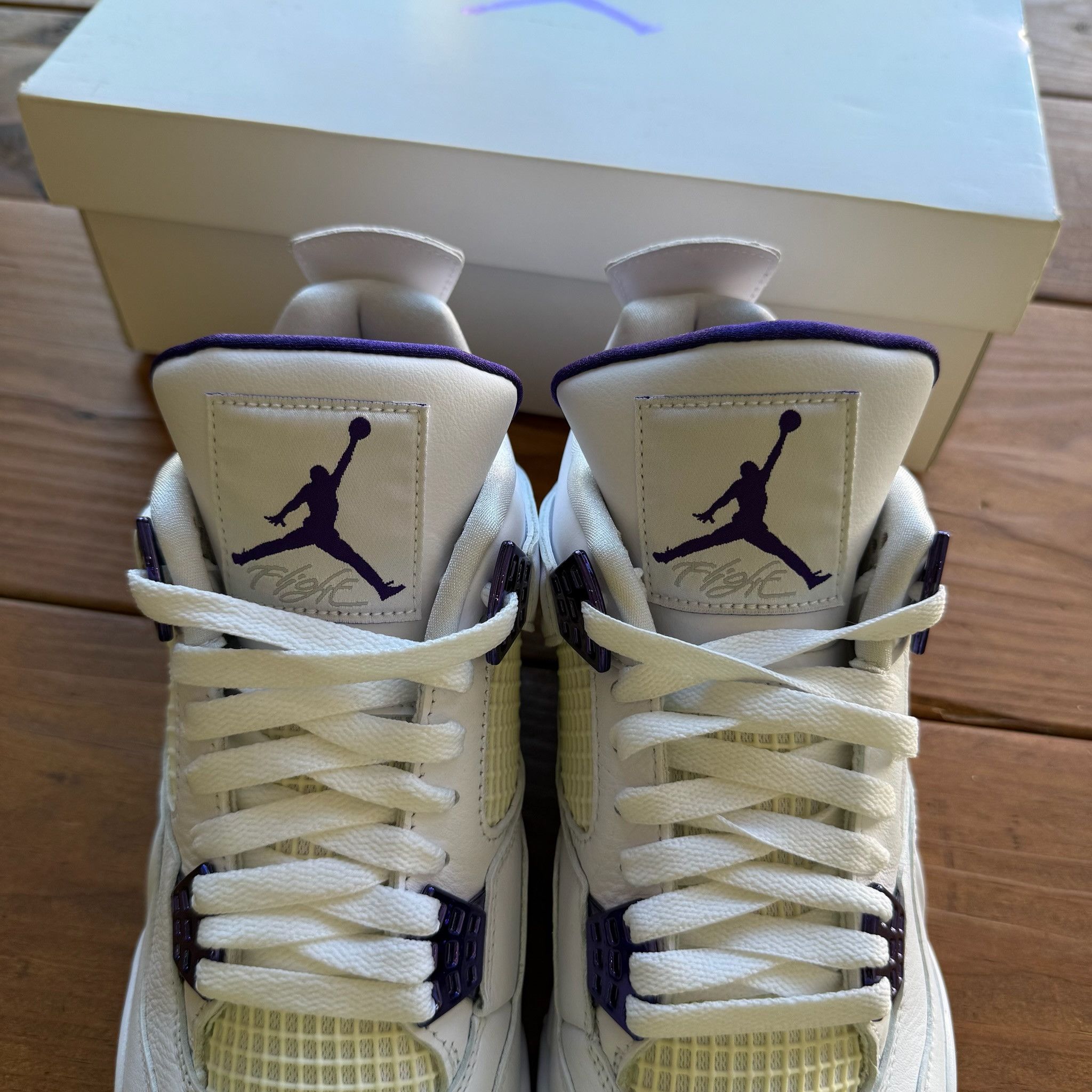 Jordan Brand Size 9 - Jordan 4 Retro 'Purple Metallic' Size US 9 / EU 42 - 10 Thumbnail