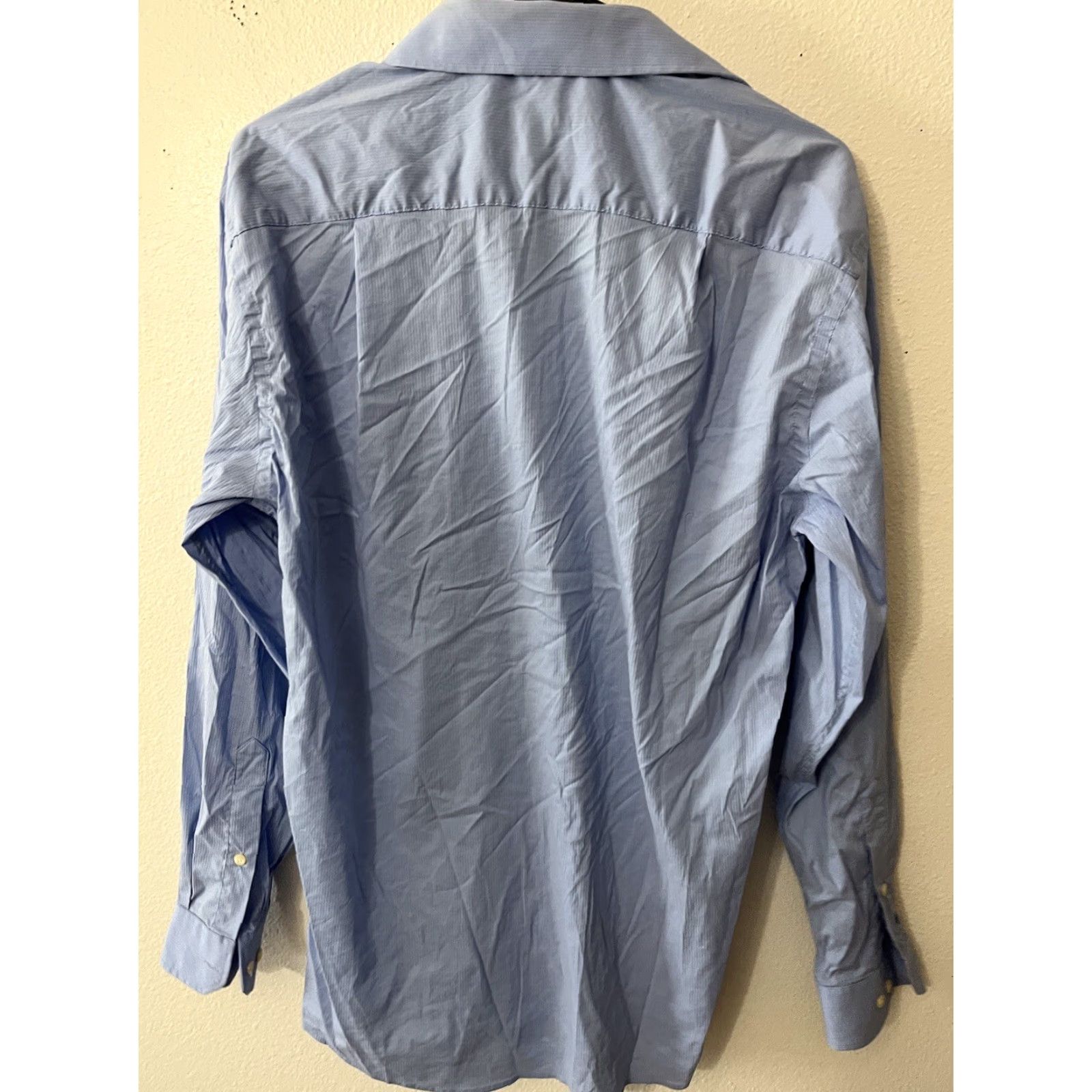 Bcbgmaxazria BCBGMAXAZRIA Shirt Men's Blue 15.5-32/33 Medium Slim Fit Button-Up Long Sleeve Knit Cotton Modern 90s? Size US M / EU 48-50 / 2 - 3 Thumbnail