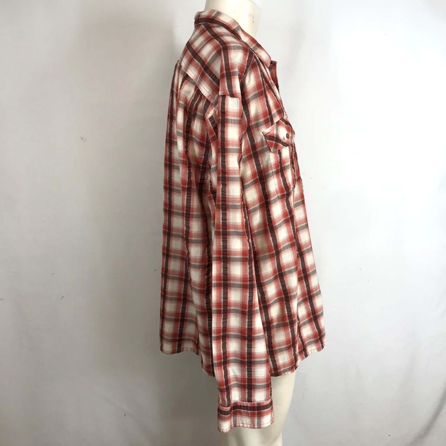 Mountain Hardwear Mountain Hardwear Shirt Men's XXL Red Brown Cream Plaid Long Sleeve Button Up Size US XXL / EU 58 / 5 - 4 Thumbnail