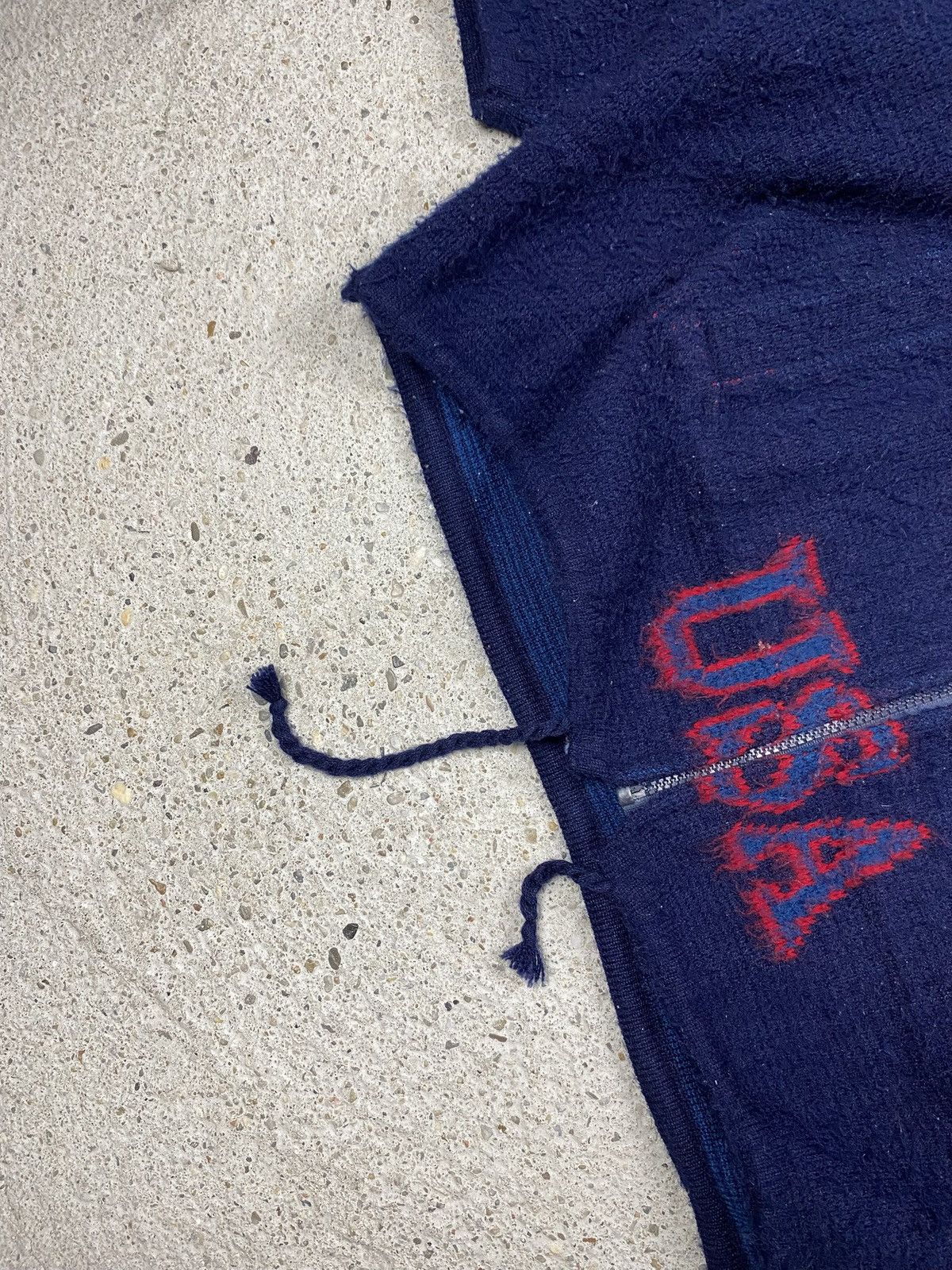 Vintage Vintage usa knitted mohair hoodie flag patriotic ovwrsized Size US L / EU 52-54 / 3 - 16 Thumbnail