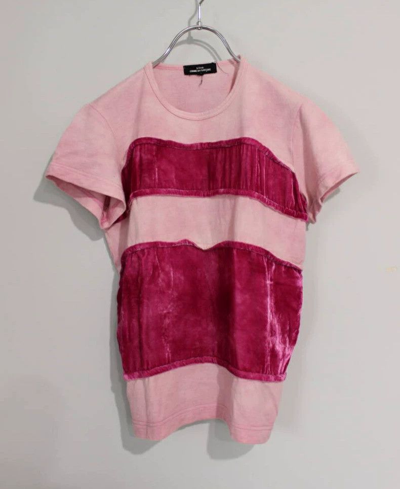 Comme des Garcons Comme Des Garcons Velvet paneled short sleeves Size S / US 4 / IT 40 - 1 Thumbnail