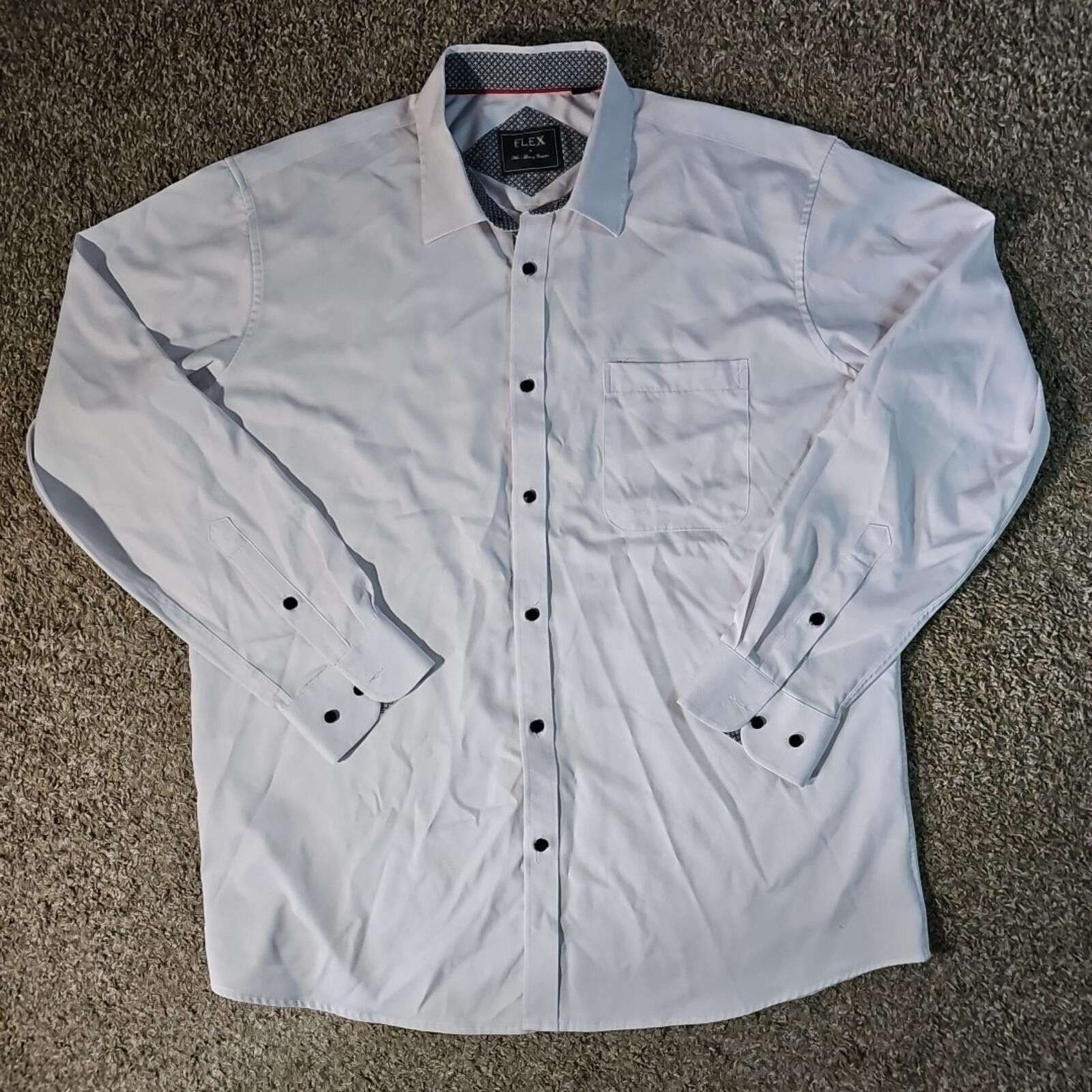 Cactus Plant Flea Market Flex XL White Dress Shirt Size 44R - 1 Thumbnail