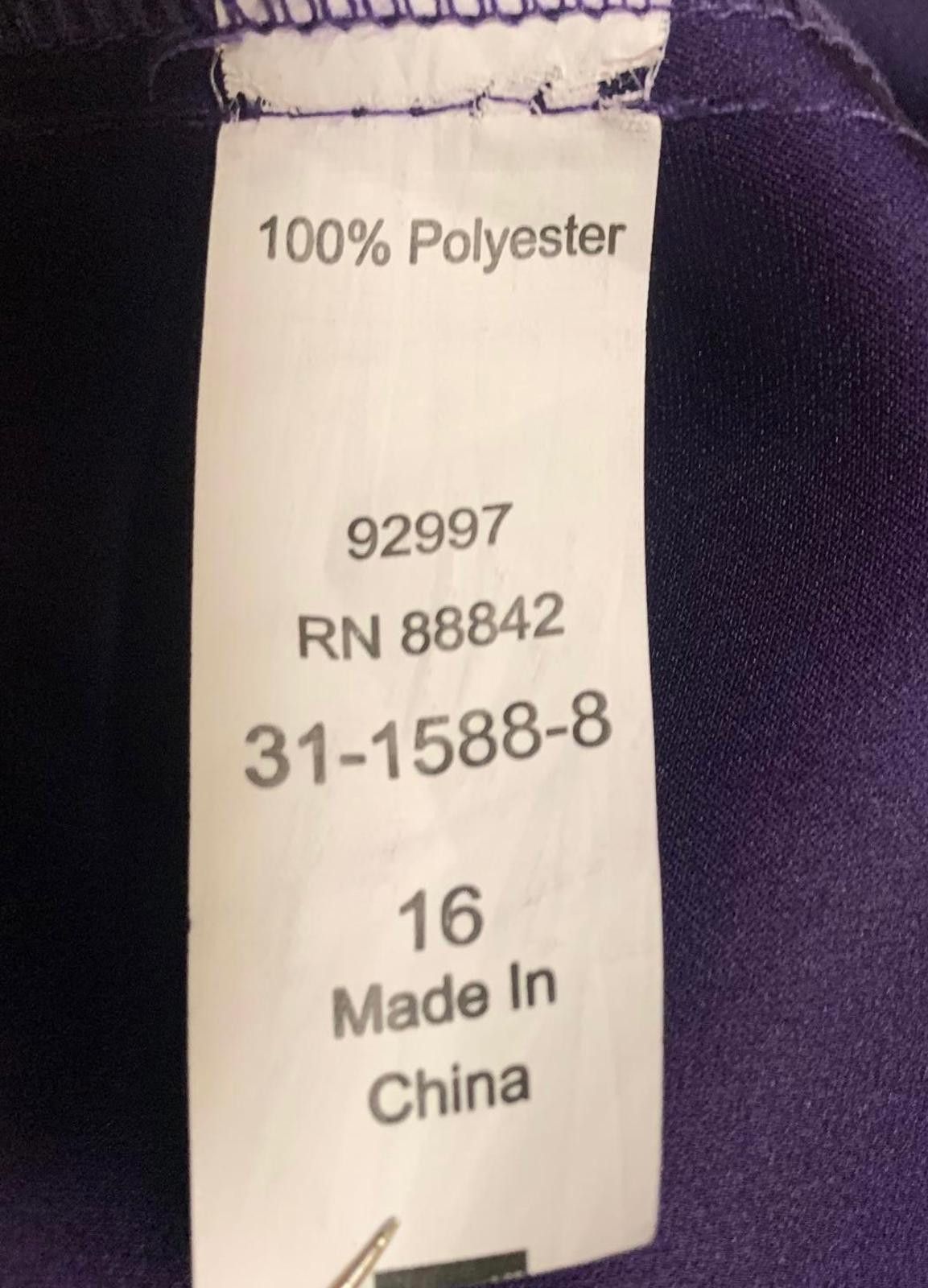Other Eloquii Women's Size 16 Purple A-Line Skirt MIDI W38 Size 38" / US 16 / IT 52 - 10 Thumbnail