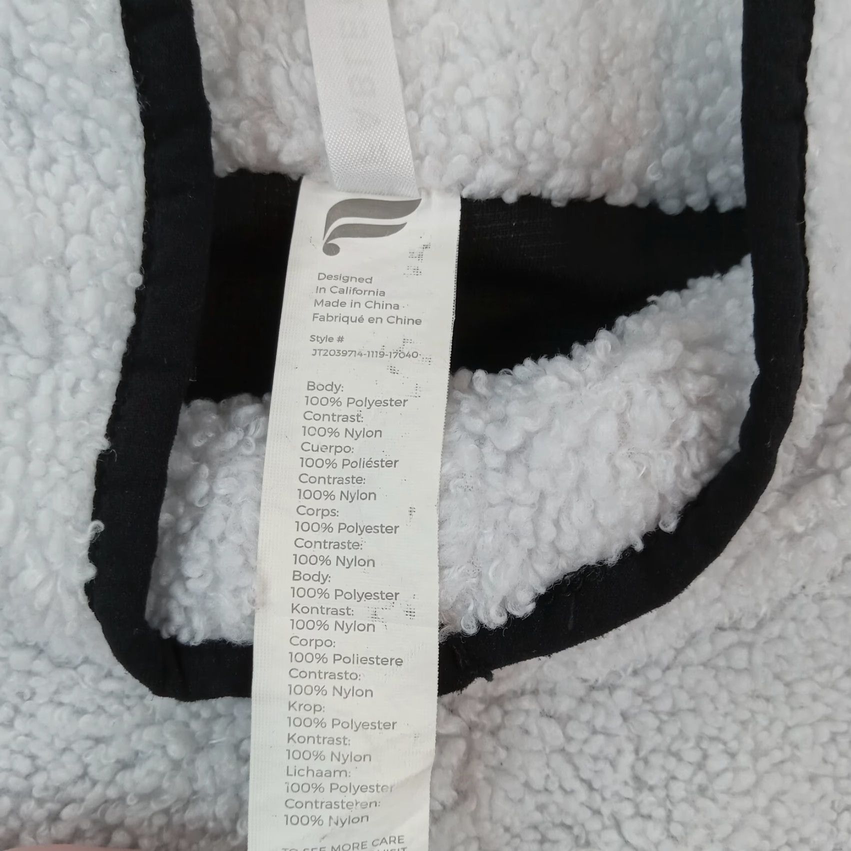 Fabletics Fabletics Full Zip Sherpa Fleece Sweatshirt Womens Medium White Size M / US 6-8 / IT 42-44 - 6 Thumbnail