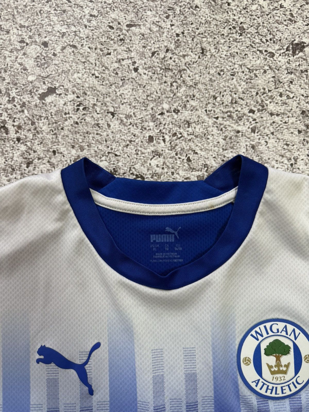 Puma × Vintage Vintage Puma Wigan Athletic 2022 2023 Home Soccer Jersey Size US XL / EU 56 / 4 - 11 Thumbnail