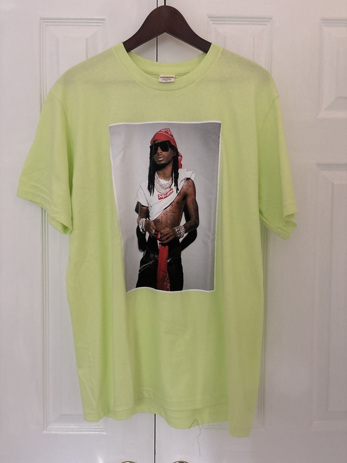 Supreme Playboi Carti X Supreme Lime Green Tee Size US M / EU 48-50 / 2 - 1 Thumbnail