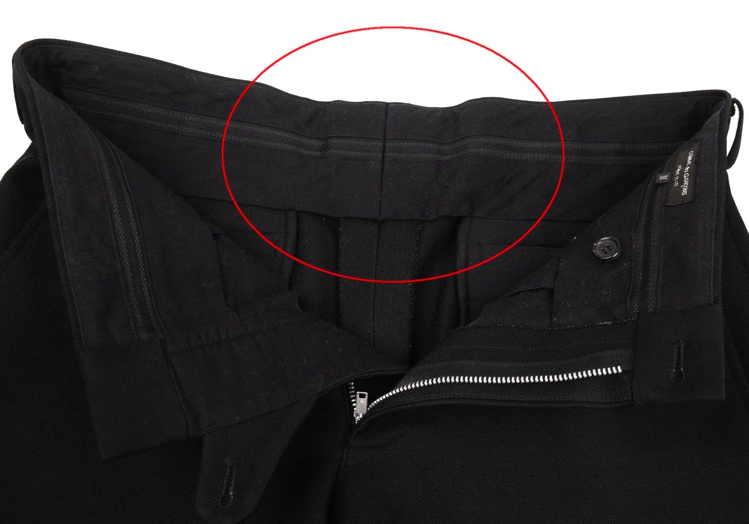 Comme des Garcons Homme Plus Polyester Tapered Pants in Black Size M Size US 34 / EU 50 - 7 Thumbnail