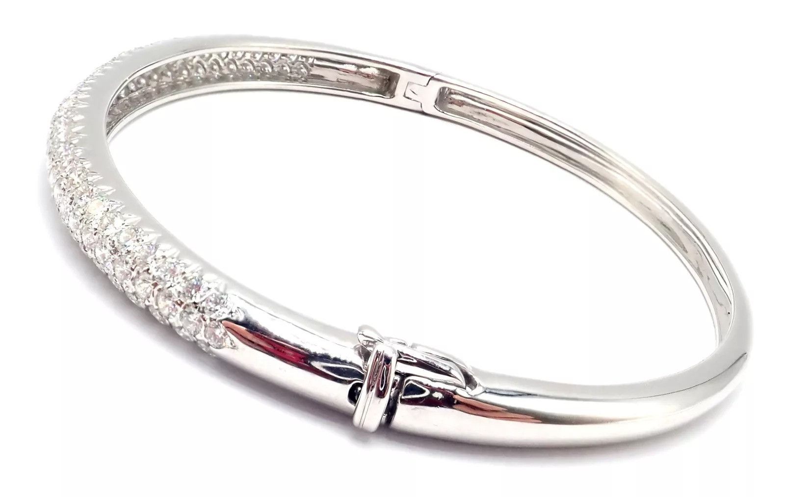 Van Cleef & Arpels Van Cleef & Arpels 18k White Gold Bangle Bracelet Paper Size ONE SIZE - 3 Thumbnail