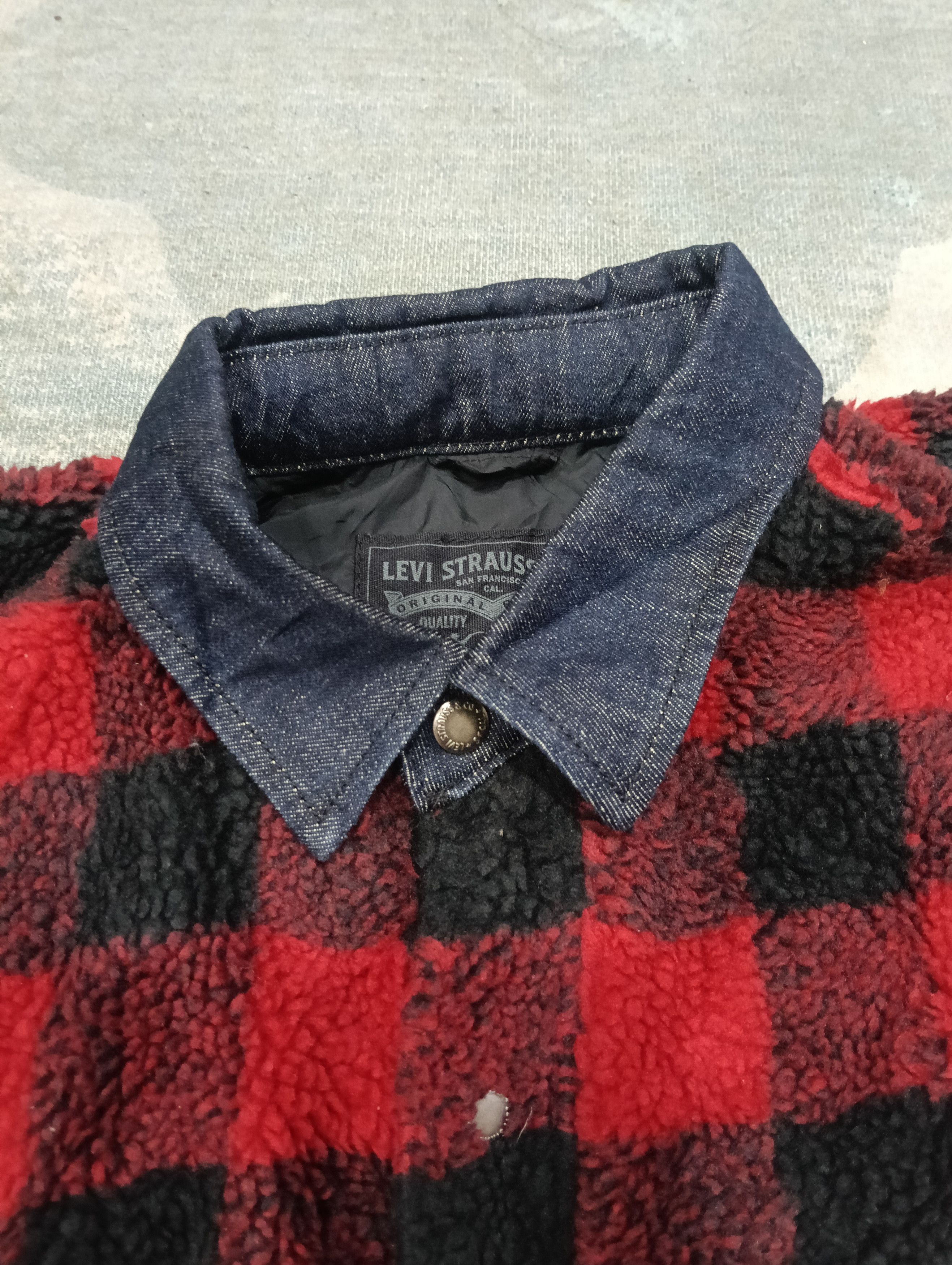 Levi's × Levi's Made & Crafted × Levi's Vintage Clothing Levis Checkered Jacket Like Fleece Size US M / EU 48-50 / 2 - 12 Thumbnail