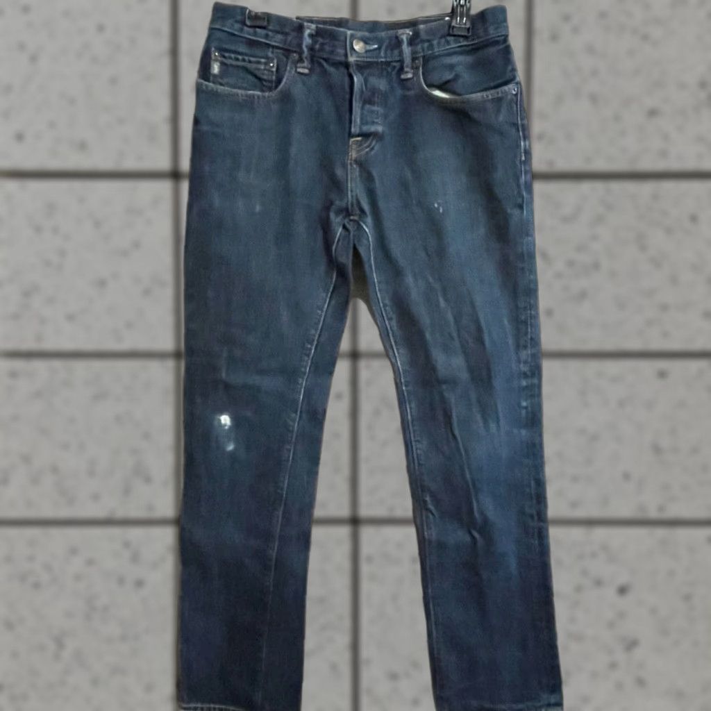 Abercrombie & Fitch Abercrombie & Fitch Jeans Men Slim Straight Dark Wash Size 31x32 Blue Mens Size US 31 - 1 Thumbnail
