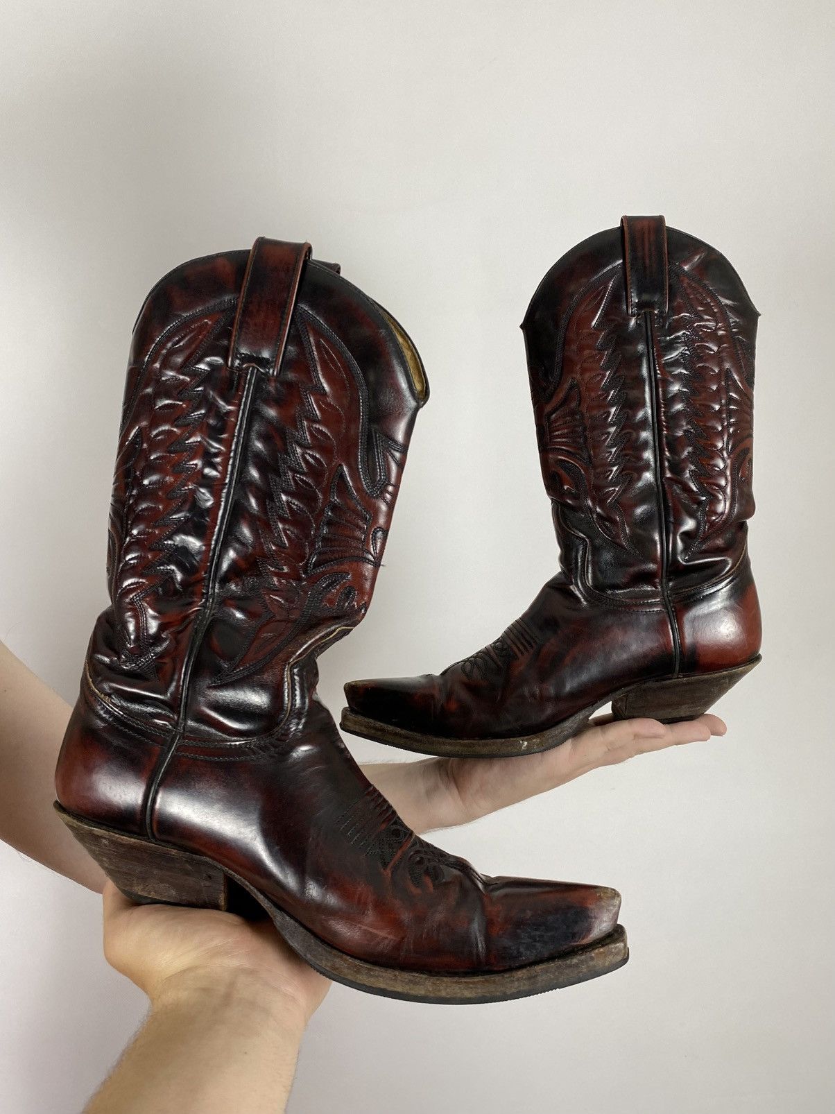 Sendra Sendra Style 2073 Cuervo Leather Western Cowboy Boots Size US 8 / EU 41 - 10 Thumbnail