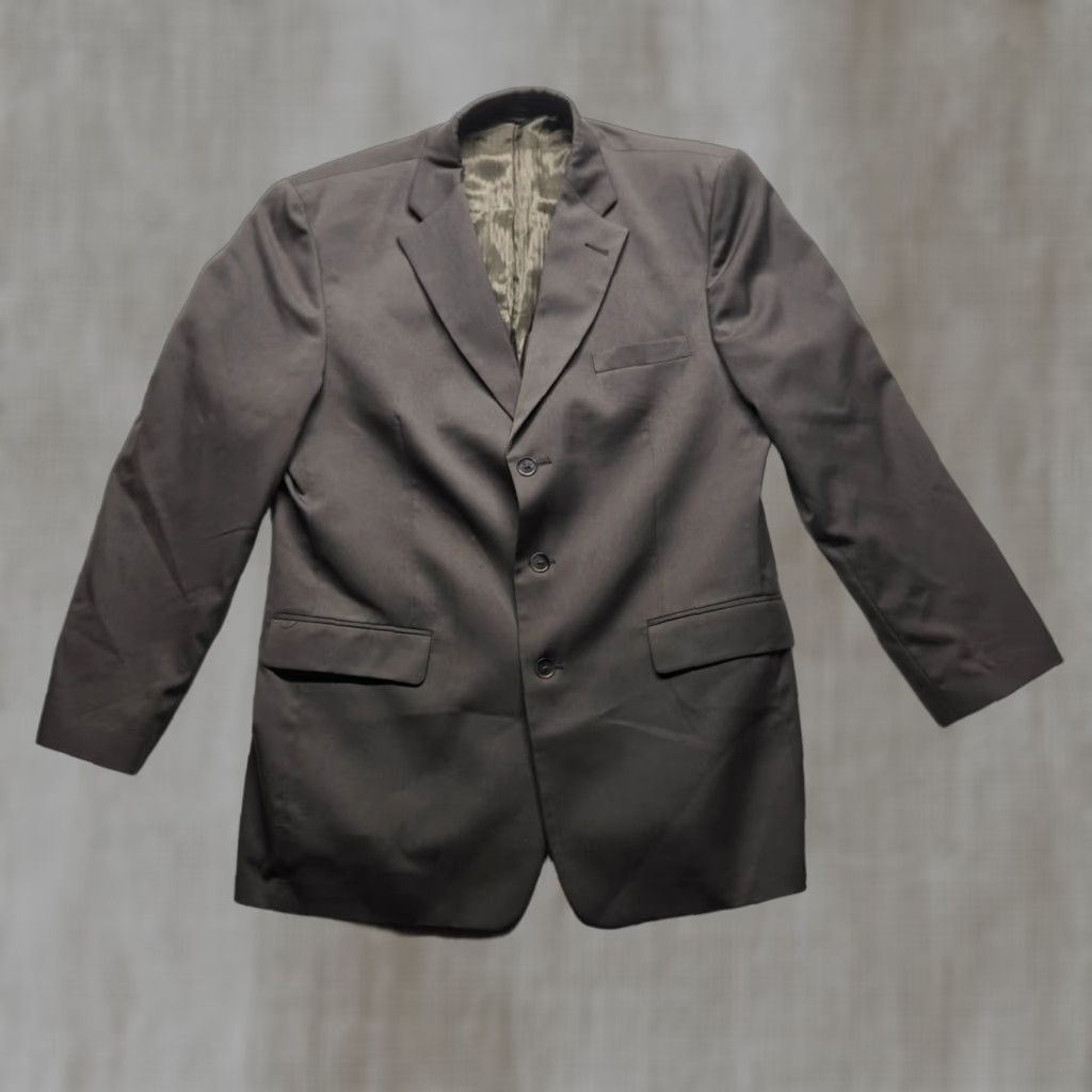 Vintage Hagger Jacket / Blazer Brown Suit Jacket Long 44L Men Size 44R - 1 Thumbnail