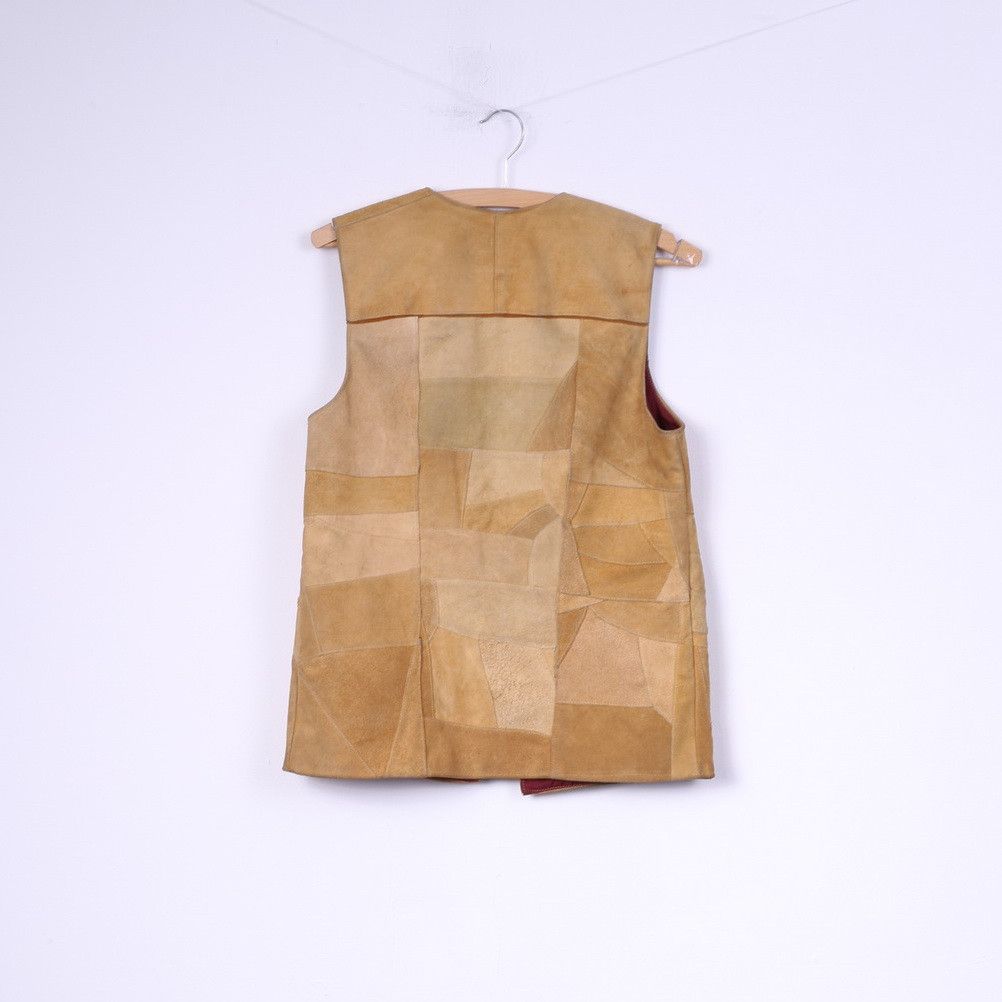 Vintage Vintage Women M Vest Patchwork Leather Suede 1094 Size M / US 6-8 / IT 42-44 - 5 Thumbnail