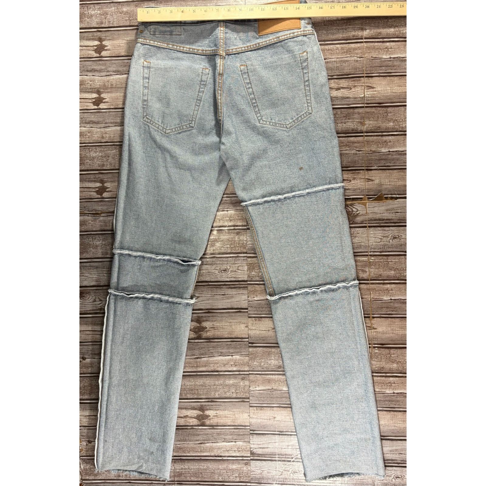Maison Margiela MM6 Maison Margiela Inside Out Jeans size 42 US 6 color blue Size 28" / US 6 / IT 42 - 6 Thumbnail