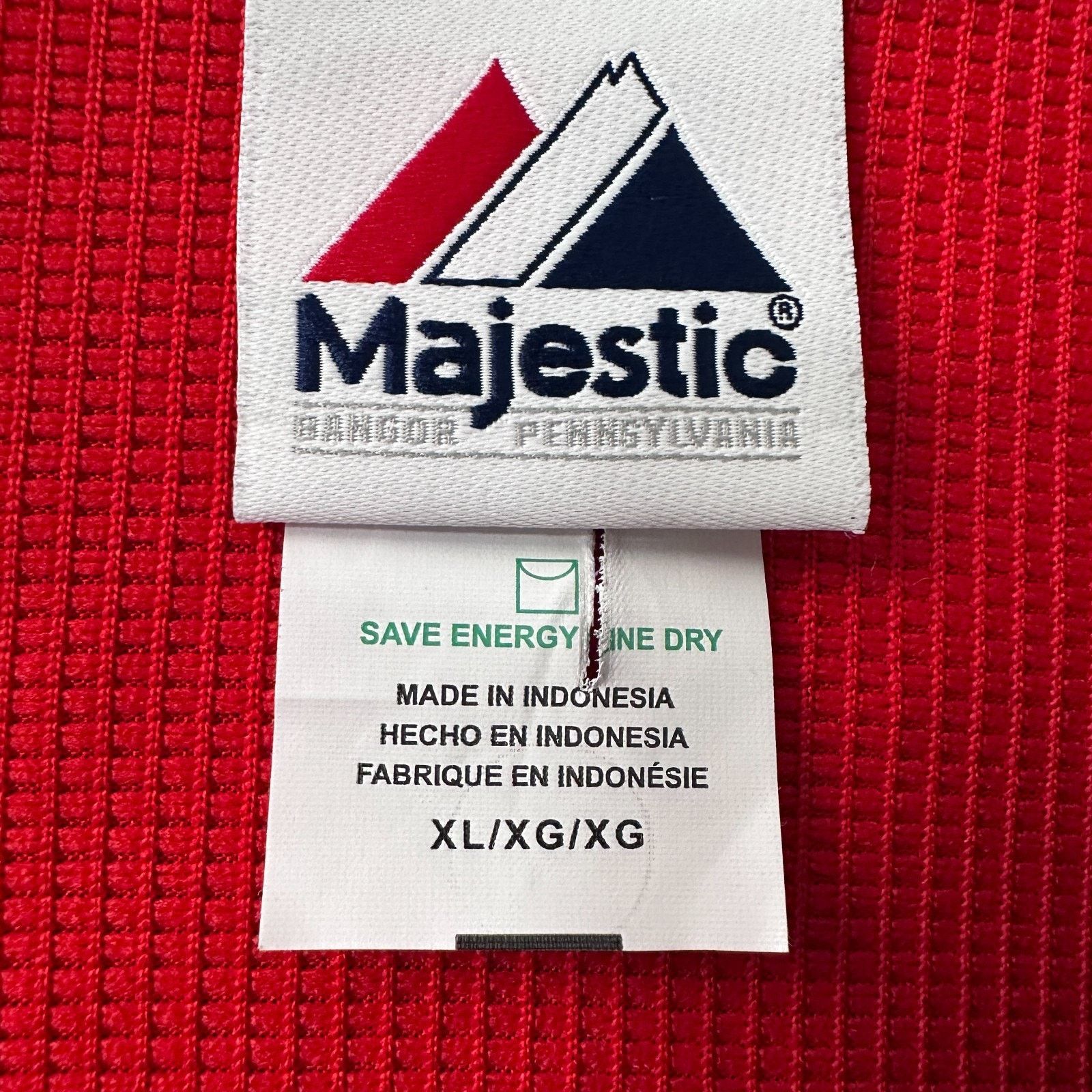 Majestic Majestic Philadelphia Phillies Jersey Mens XL Red Blue White Size US XL / EU 56 / 4 - 5 Thumbnail