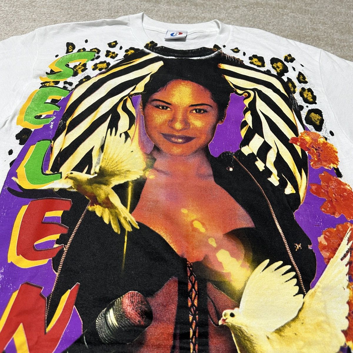 Other Backstock Co Adult Large Selena Quintanilla T-Shirt AOP Rap Size US L / EU 52-54 / 3 - 4 Thumbnail