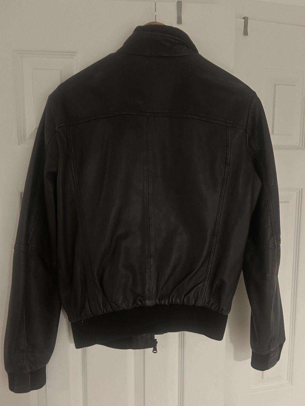 Zara Zara leather bomber jacket Size US L / EU 52-54 / 3 - 3 Thumbnail