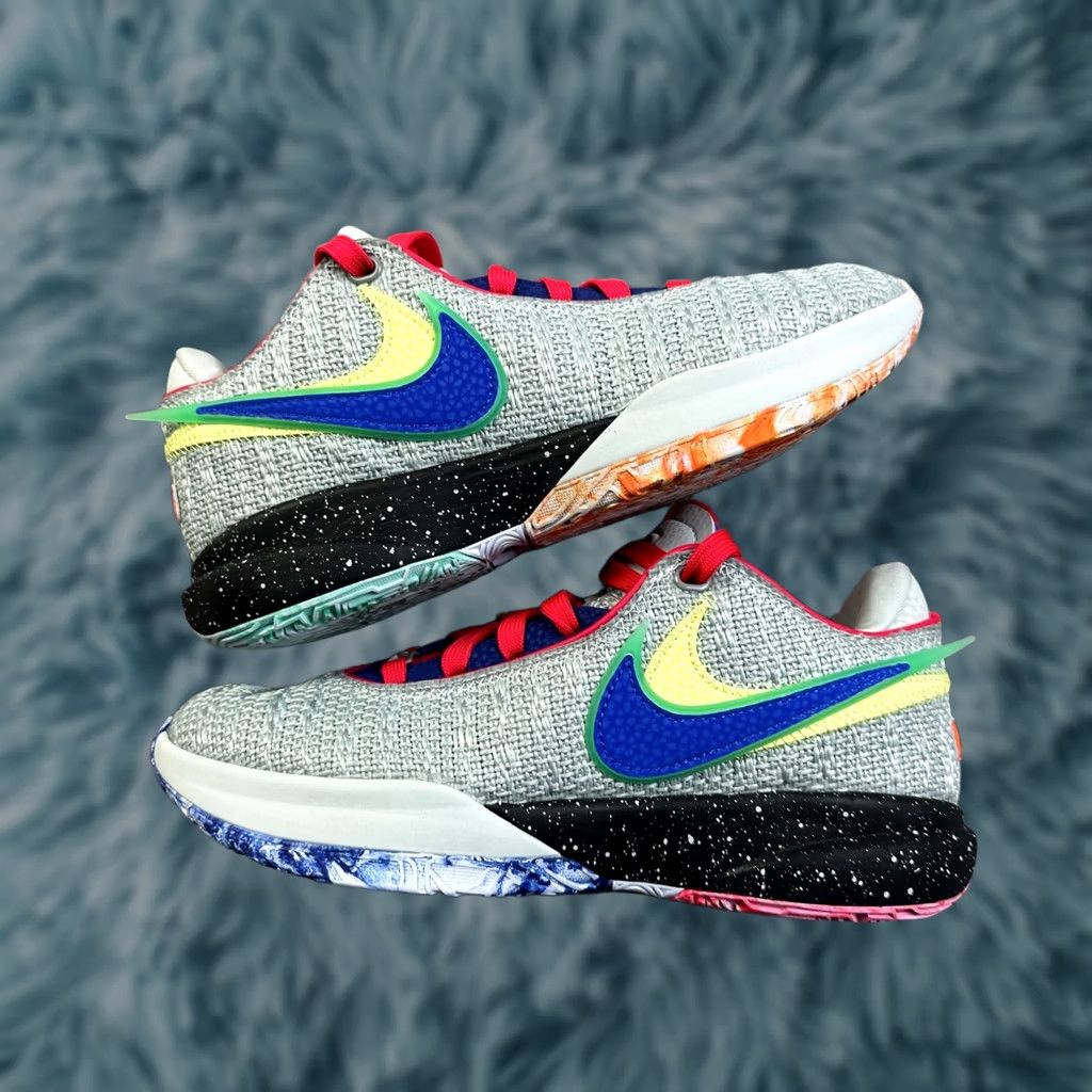 Nike Nike LeBron 20 Mens 4.5 Womens 6 Gray Lifer Basketball Shoes Low Top Sneaker Mens Women Grey 2023 Nike LeBron footwear Size S / US 4 / IT 40 - 1 Thumbnail