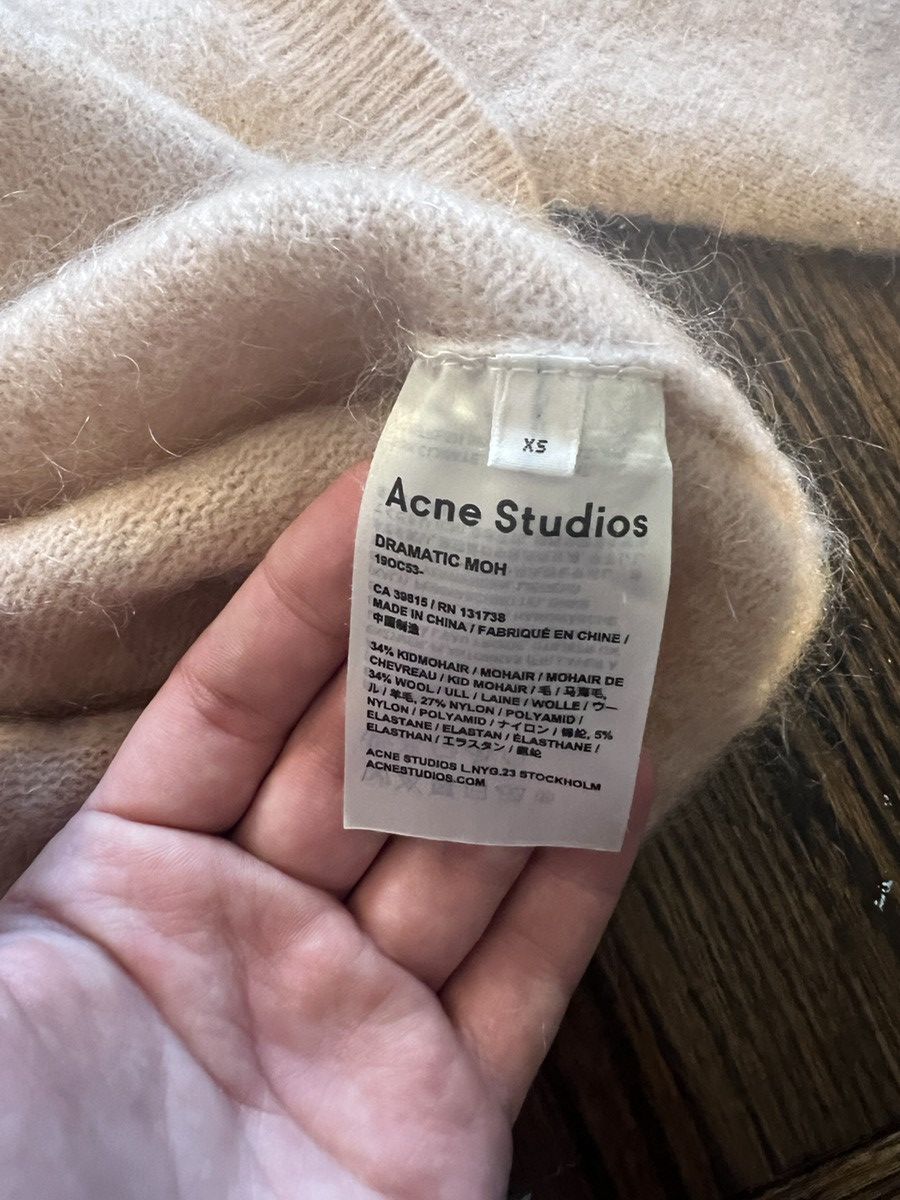 Acne Studios Acne Studios Pale Pink Mohair Sweater Size XS / US 0-2 / IT 36-38 - 4 Thumbnail