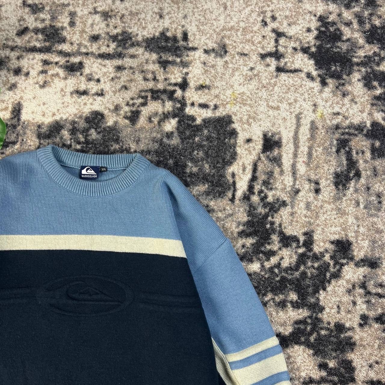 Quiksilver Quiksilver Vintage Y2K Big 3D Logo Sweater Streetwear Style Size US XXL / EU 58 / 5 - 2 Thumbnail