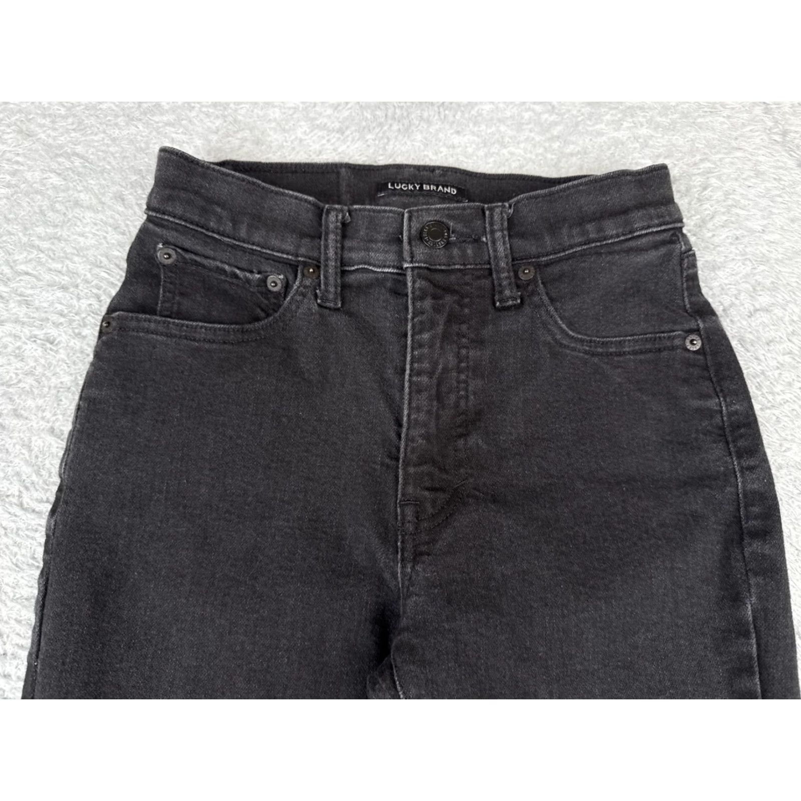 Lucky Brand Lucky Brand Jeans Women 4 Black Denim Bridgette Skinny Cotton Blend High 25x25 Women Size 27" / US 4 / IT 40 - 4 Thumbnail