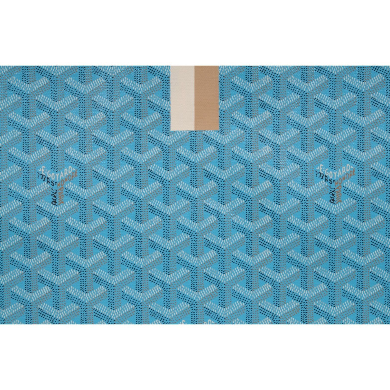 Goyard Senate MM Pouch Turquoise Blue Clutch Coated Canvas - 02643 Size ONE SIZE - 3 Thumbnail