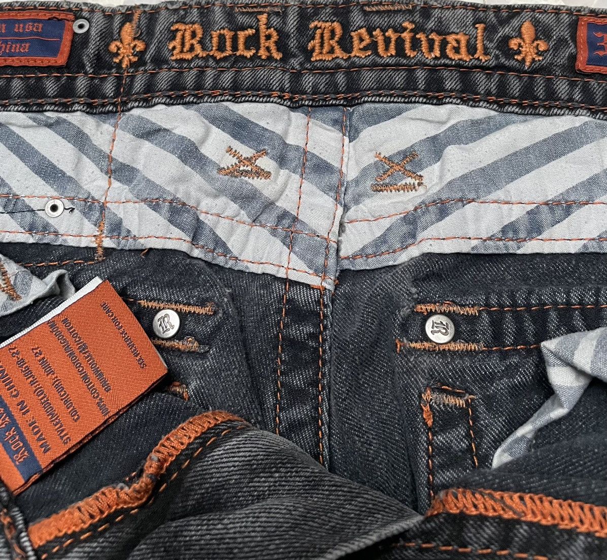 Designer × Rock Revival × Vintage Vintage Brand Rock Revival Flared Jeans 2000s Size US 35 - 12 Thumbnail