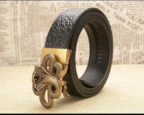 Japanese Brand × Leather Cobra Buckle Automatic Belt Size ONE SIZE - 2 Thumbnail