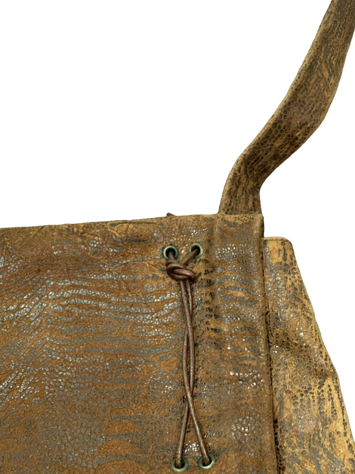 Genuine Leather Full Leather Patina Nicoli Cross Body Bag 3🟩 Size ONE SIZE - 8 Thumbnail