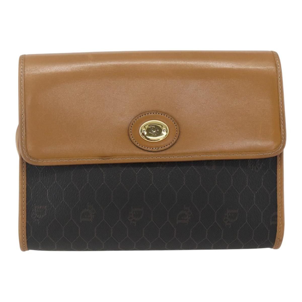 Dior Christian Dior Vintage Honeycomb Canvas and Leather Size ONE SIZE - 1 Thumbnail