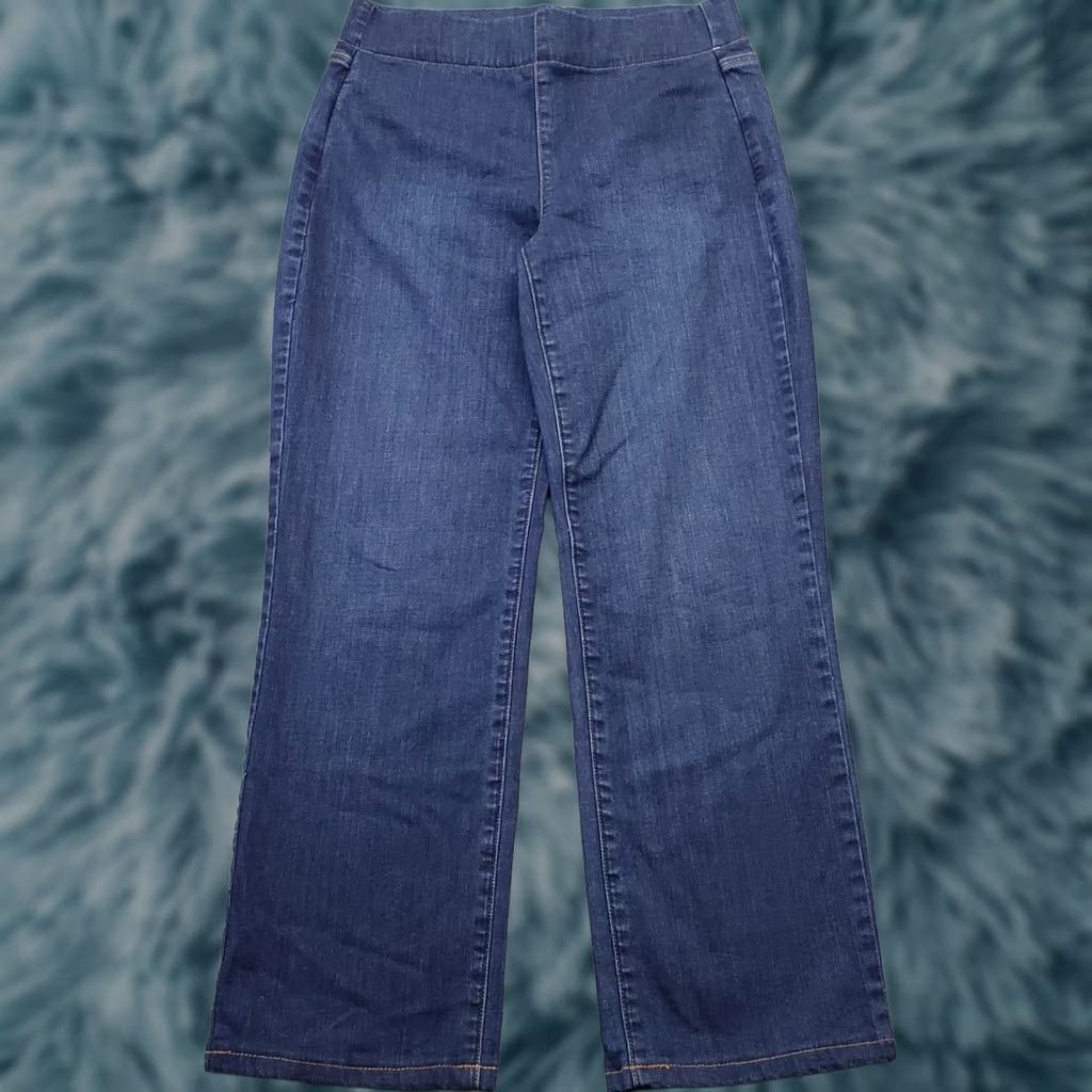NYDJ NYDJ Womens Jeans 2 Blue Denim Bailey Relaxed Straight Pull On Classic Straight Jeans Womens Size 2 Blue Size 26" / US 2 / IT 38 - 1 Thumbnail