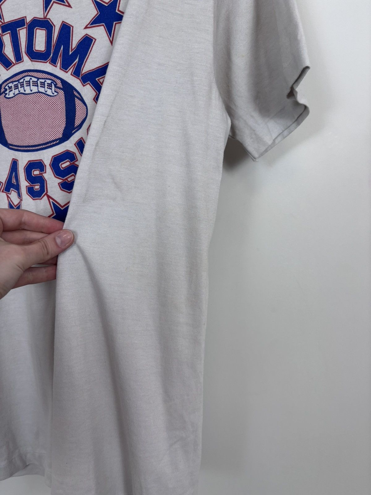 Hanes Vintage 1990s Hanes NFL Sertoma Classic Single Stitch Tee Size US L / EU 52-54 / 3 - 6 Thumbnail