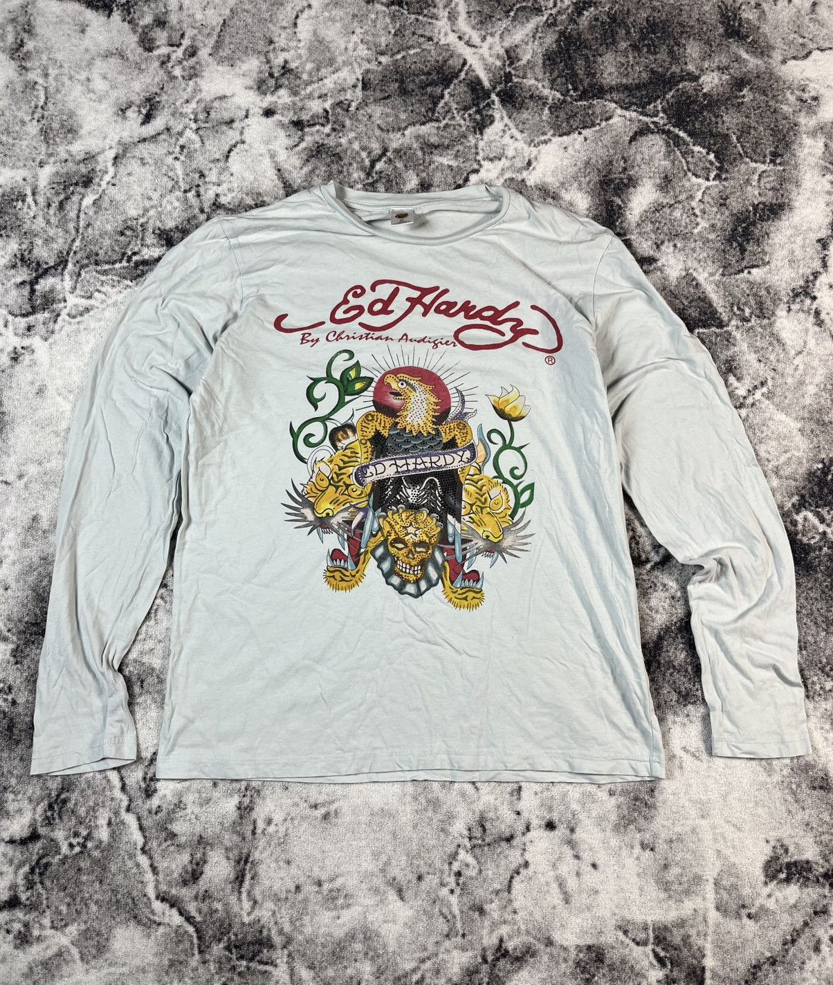 Ed Hardy Ed Hardy Tiger Skull Long Sleeve Y2K USA XL Size US XL / EU 56 / 4 - 1 Thumbnail