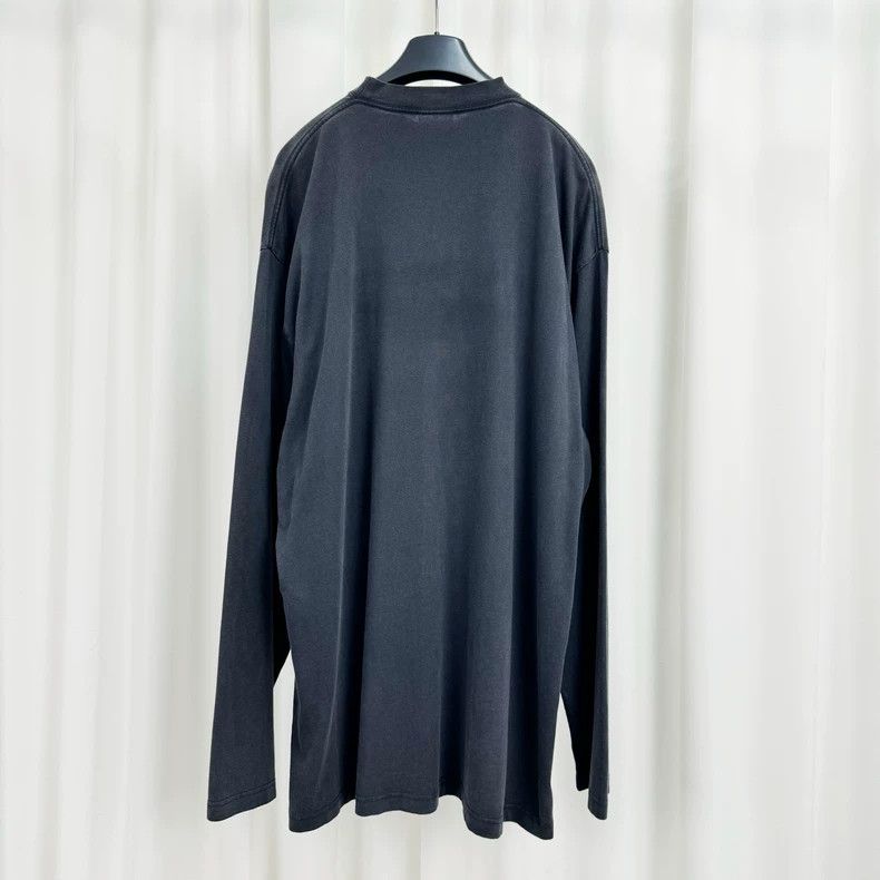 Balenciaga Balenciaga Embroidered monogram washed long sleeve Size US M / EU 48-50 / 2 - 2 Thumbnail