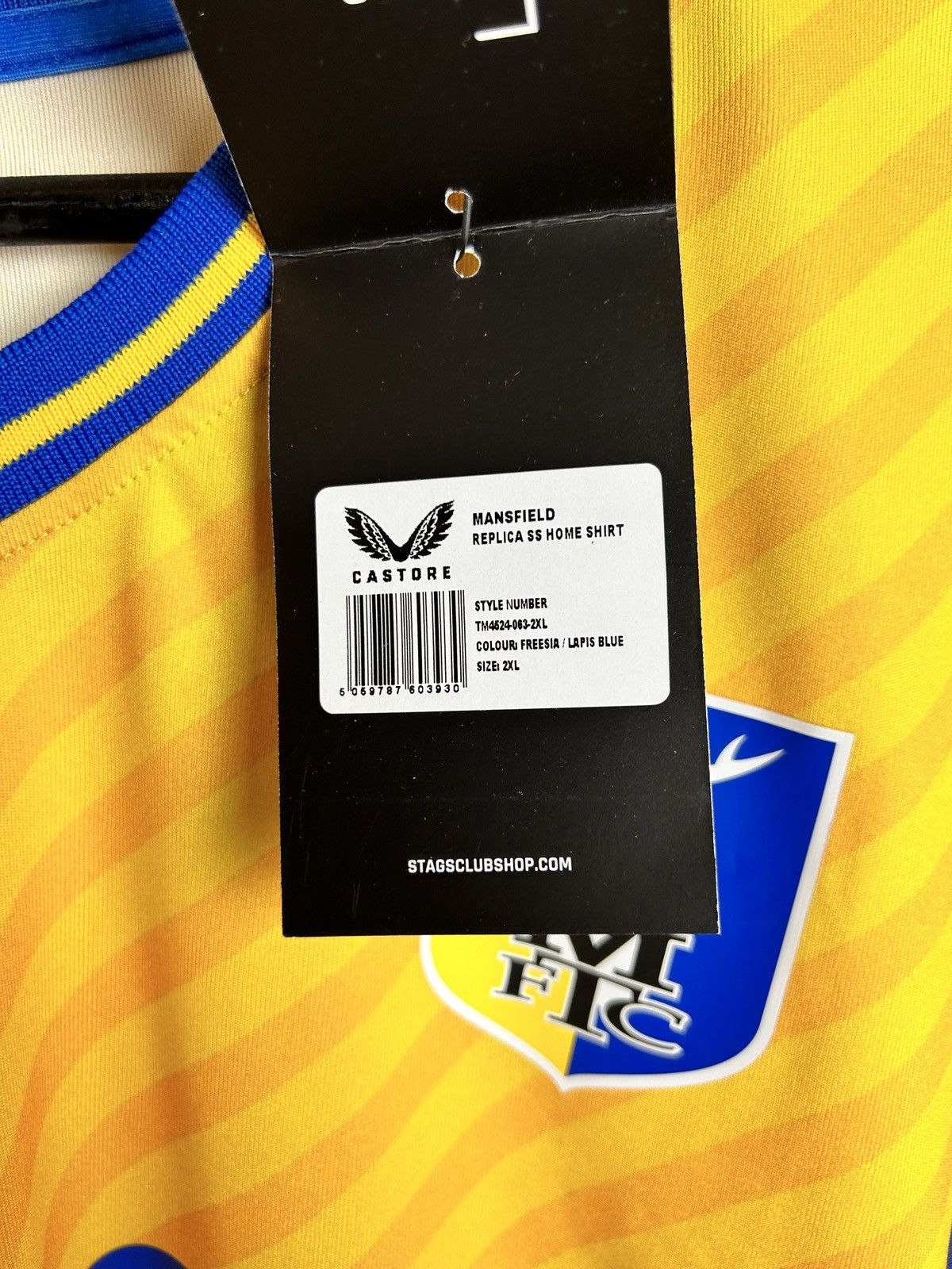 Castore BNWT Castore Mansfield Town 2023/24 Home Kit Soccer Jersey Size US XXL / EU 58 / 5 - 4 Thumbnail