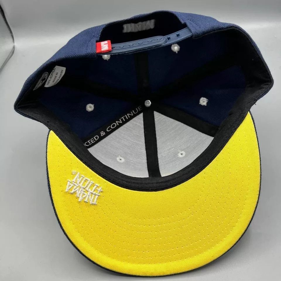 IN4MATION In4mation Hat Men Blue Yellow Skate Snap Back Cap Size ONE SIZE - 7 Thumbnail