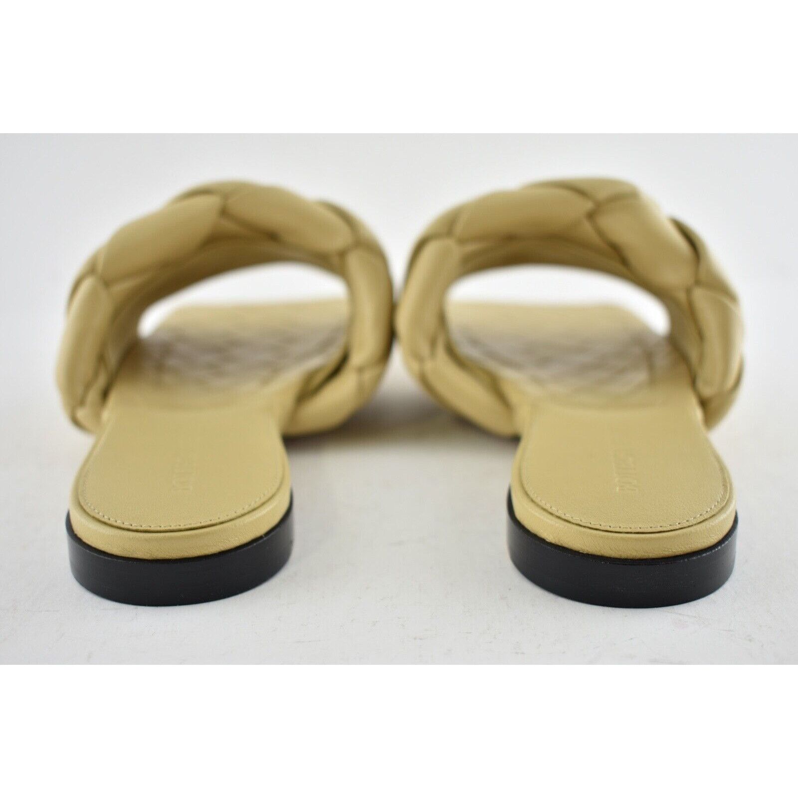 Bottega Veneta Bottega Veneta Lido Flat Slides Cane Sugar Beige Intrecciato Size US 10 / IT 40 - 11 Thumbnail