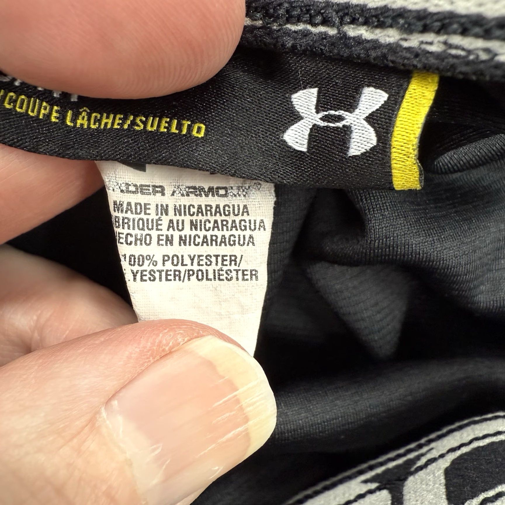 Under Armour Under Armour Shorts Men M Black Polyester Gym Training Workout Drawstring Size US 31 - 7 Thumbnail