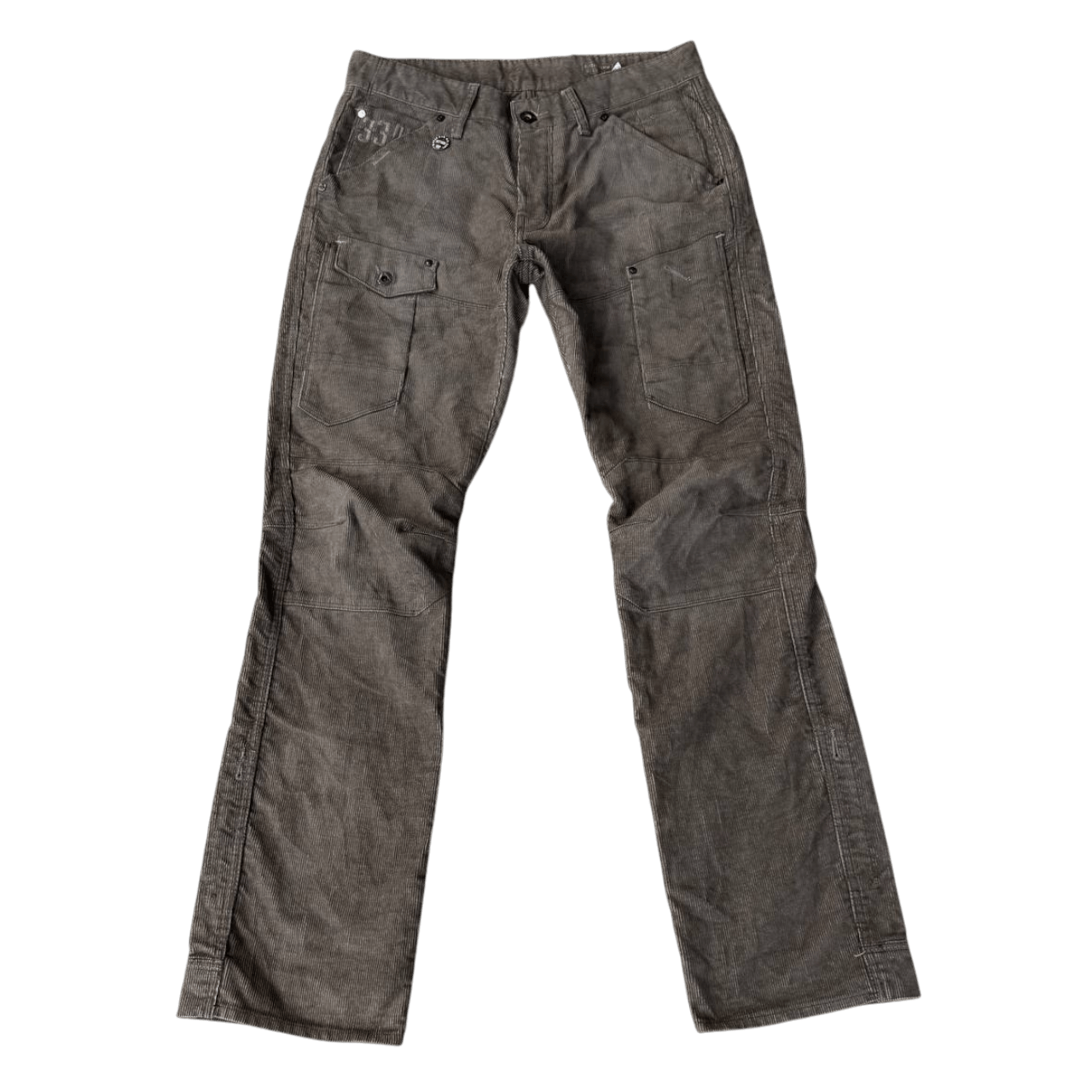 G-Star G-Star Raw Elwood Corduroy Cargo Pants Utility Sage Brown Size US 32 / EU 48 - 1 Thumbnail