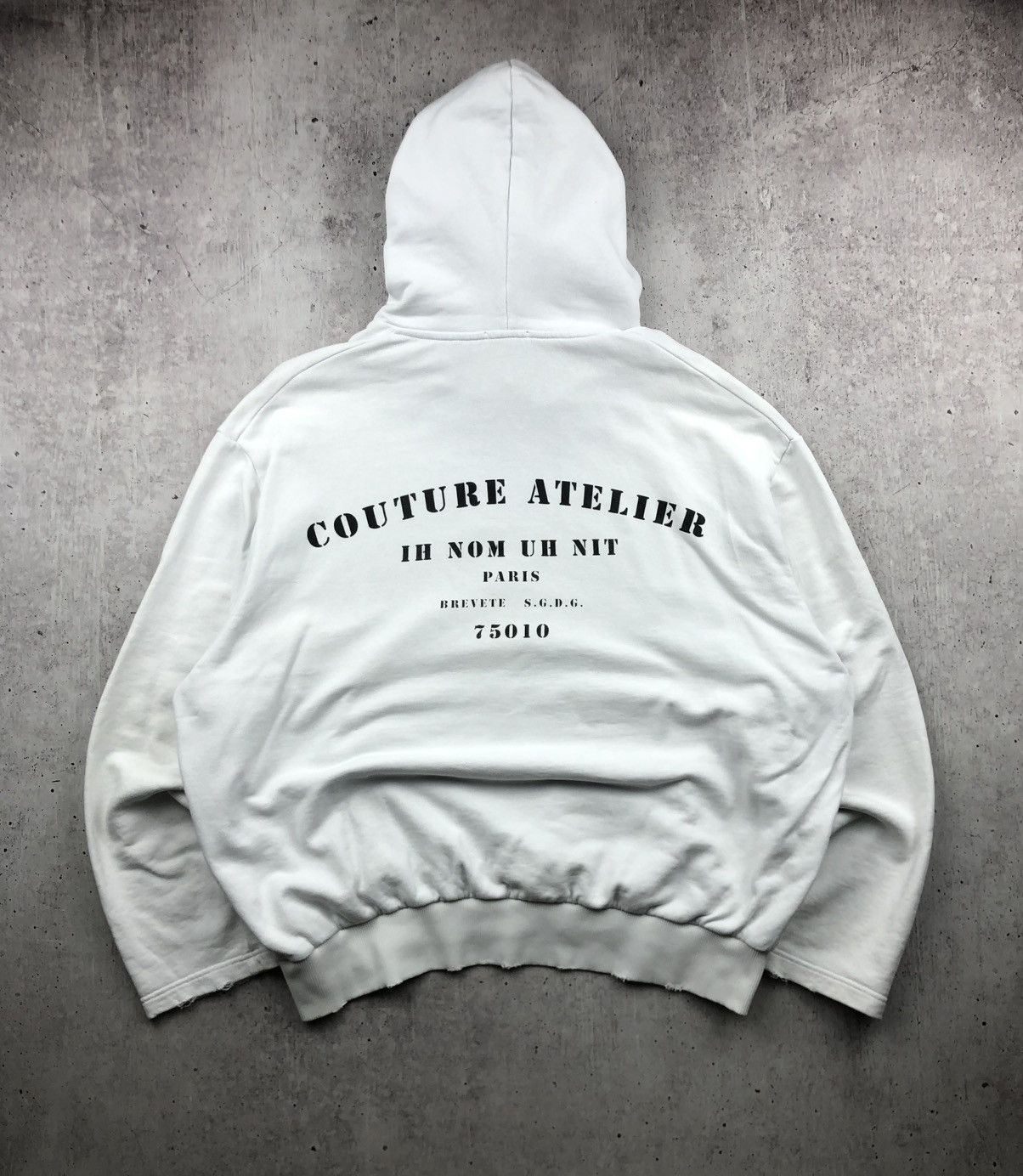 Ih Nom Uh Nit Ih Nom Uh Nit “Couture Atelier” Paris Avant Garde Hoodie Y2K Size US M / EU 48-50 / 2 - 9 Thumbnail