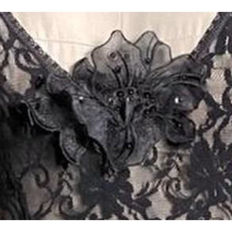 Other HANKY PANKY Black Floral Lace Chemise | Size L (large) Size L / US 10 / IT 46 - 2 Thumbnail
