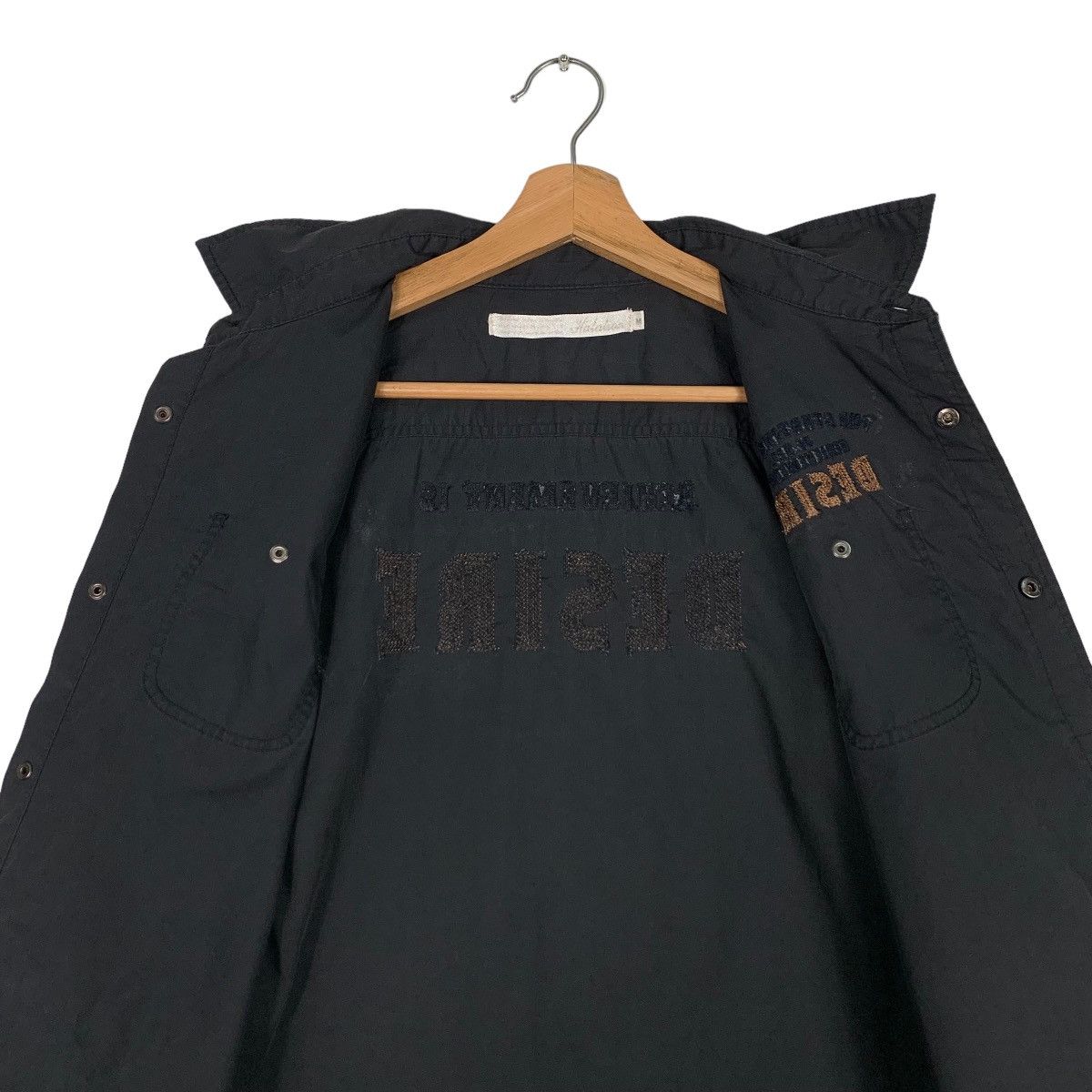 Japanese Brand DESIRE Big Logo 3 Quarter Sleeve Button Shirt #0645-C30 Size M / US 6-8 / IT 42-44 - 12 Thumbnail