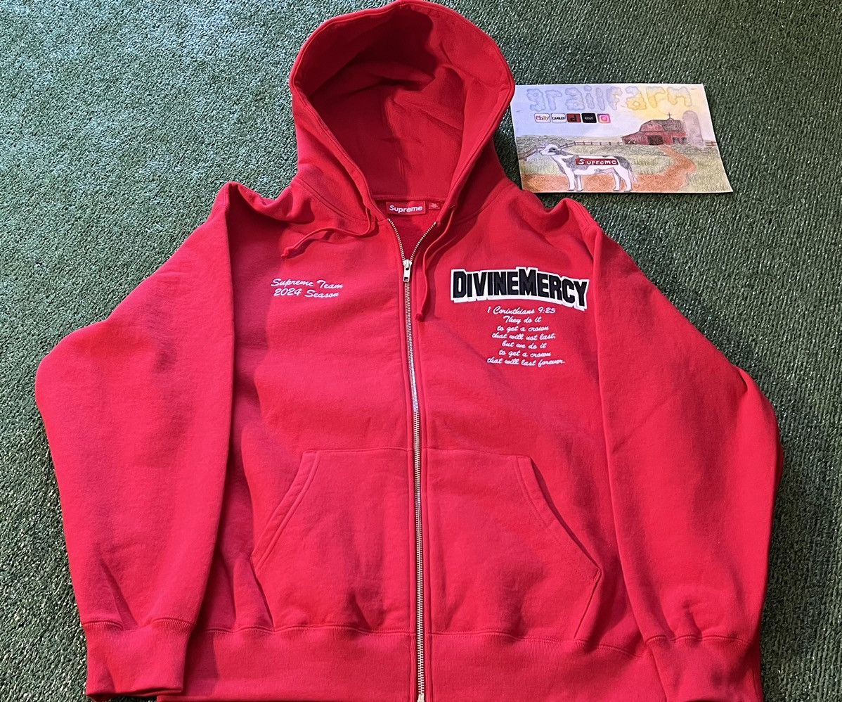 Supreme Supreme Salvation Zip Up Hooded Sweatshirt | Grailed