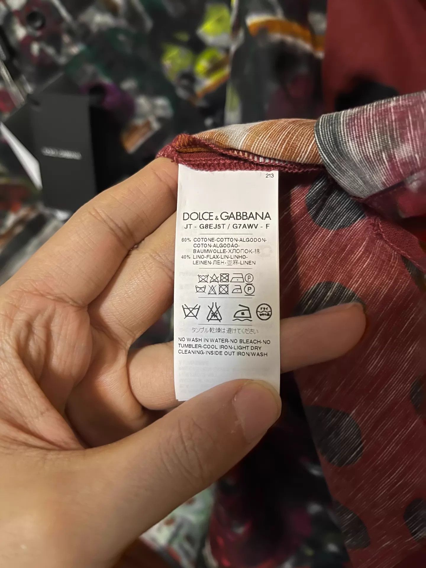 Dolce & Gabbana DG Oversized Cotton-Linen Fruit Print Short Tee 46/52 Size US S / EU 44-46 / 1 - 8 Thumbnail
