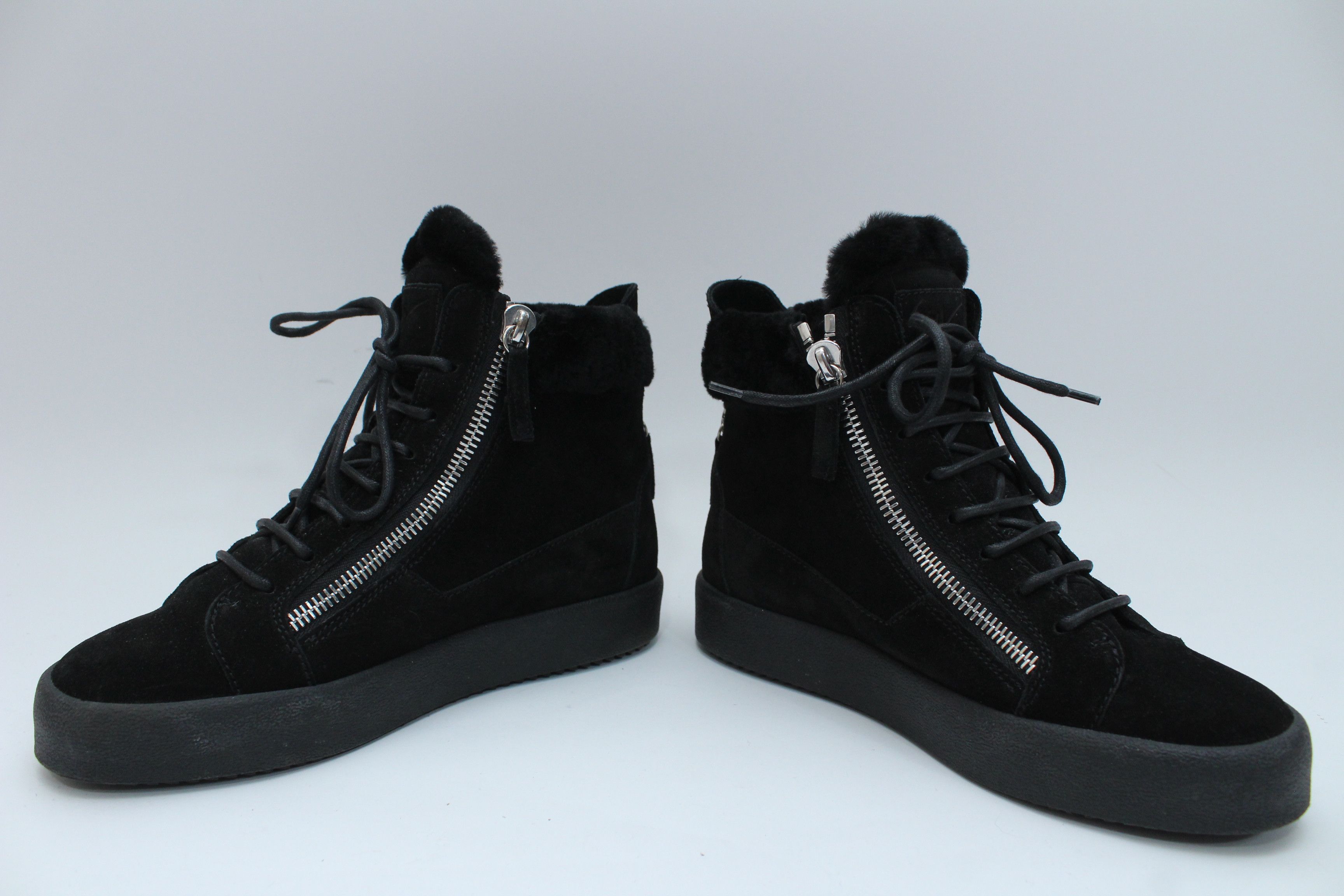 Giuseppe Zanotti Giuseppe Zanotti Suede Shearling High-Top Sneakers 41 Size US 8 / EU 41 - 6 Thumbnail