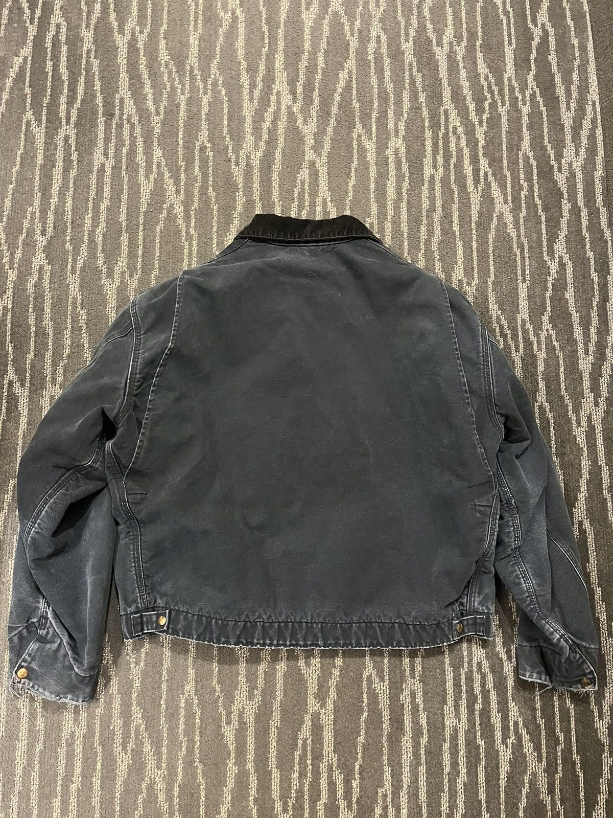 Vintage Faded & Distressed Black Carhartt Detroit Jacket | Grailed