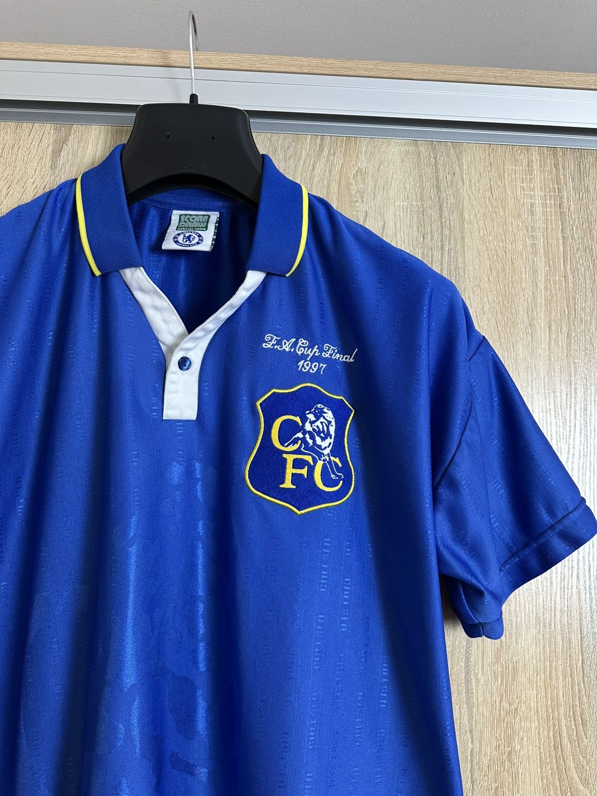 Vintage 🔥 1997 Chelsea FC Cup Final Vintage Retro Jersey T Shirt Size US L / EU 52-54 / 3 - 2 Thumbnail