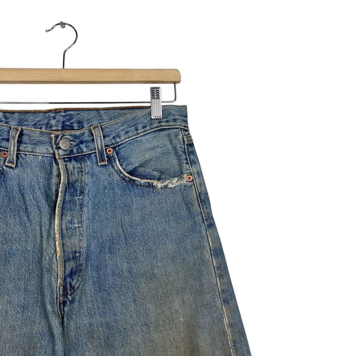 Levi's Vintage 90s Levis Lot 501 Distressed Denim Jeans Size US 30 / EU 46 - 5 Thumbnail